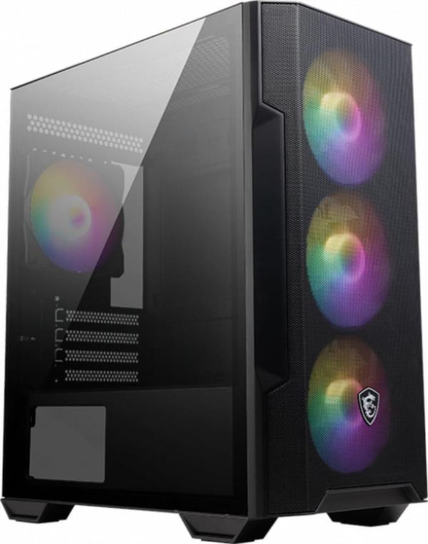 MSI MAG FORGE M100R Computertaske Midi Tower Sort - Gennemsigtig (306-7G20R21-809)