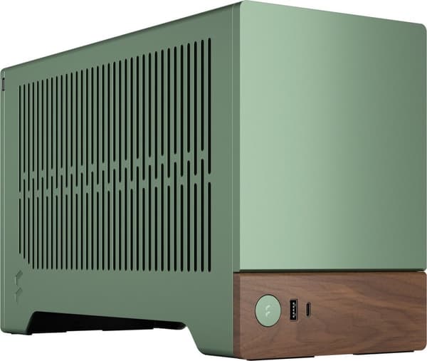 Fractal Design Terra - Small Form Factor (SFF) - Grøn - Mini-ITX - Aluminium - Træ