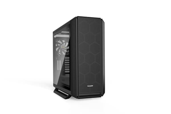 Vær stille! Silent Base 802 Vindue Sort Midi Tower Sort