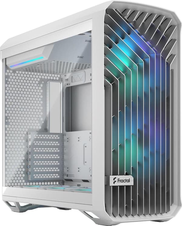 Fractal Design Torrent - Tower - E-ATX - side panel with window (tempered glass) - no power supply (ATX) - white - USB/Audio (FD-C-TOR1A-07)