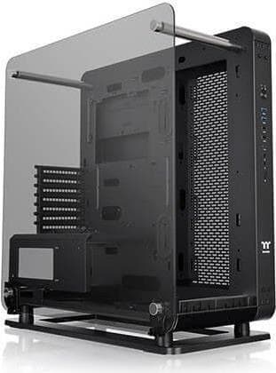 Thermaltake Core P6 TG - MDT - SSI CEB - Sidopanel med fönster (härdat glas) - ingen strömförsörjning (PS/2) - svart - USB/ljud