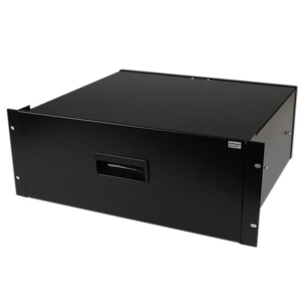 StarTech.com 4U opbevaringsskuffe til 19 tommer serverracks serverskabe sort stål