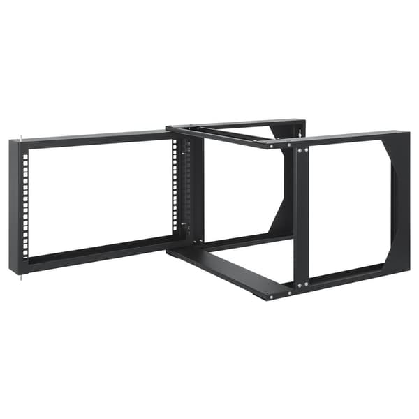 Intellinet - avoin runkokaappi - 2 pylvästä - sopii seinäasennukseen - musta, RAL 9004 - 6U - 48,3 cm (19")