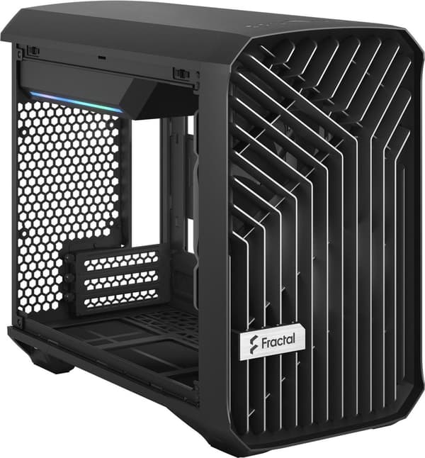 Fractal Design Torrent Nano - PC - Sort - Micro-ITX - Hærdet glas - 16,5 cm - 33,5 cm (FD-C-TOR1N-01) Sort