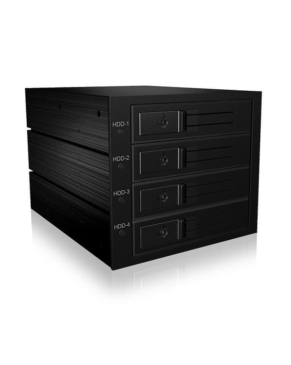 ICY BOX IB-564SSK 3x 5,25" Storage Disk Låda Svart