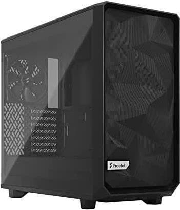 Fractal Design Meshify 2 Lite - Tower - Extended ATX - sidepanel med vindue (hærdet glas) - ingen strømforsyning (ATX) - sort TG lys nuance - USB/Audi