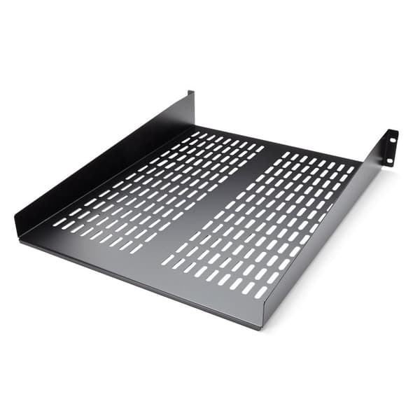 StarTech 2U 22 tuuman tuuletushylly - telineeseen asennettava - kiinteä hylly palvelinteline -palvelinkaappi - 22 kg