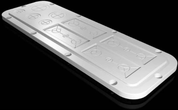 Plastflangeplade AX modulær præ-præget Gr. 3 447 x 149 mm (2563200)