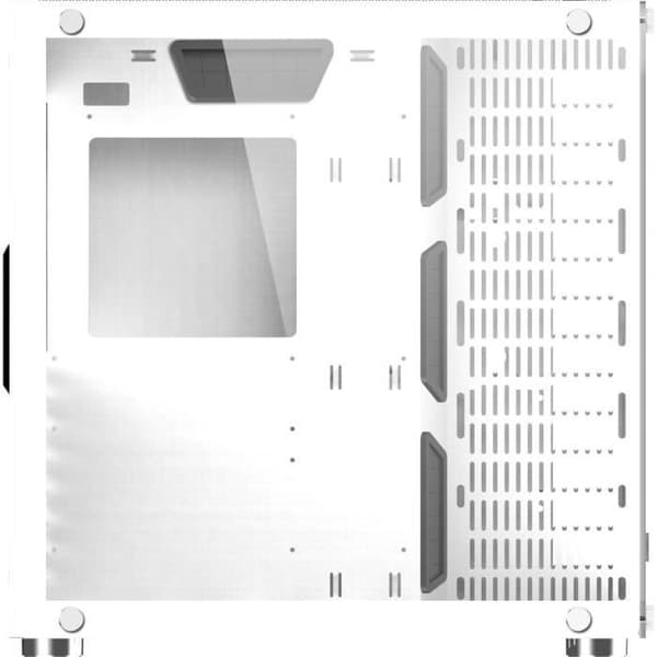 XIGMATEK Aquarius Plus Arctic ARGB (Vit) - Fodral utan strömförsörjning - Mellantorn - ATX-format