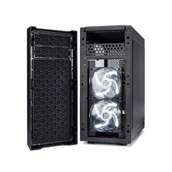 FRACTAL DESIGN PC CASE Focus G - Medium Tower - Svart - Härdat glas - ATX-format (FD-CA-FOCUS-BK-W)