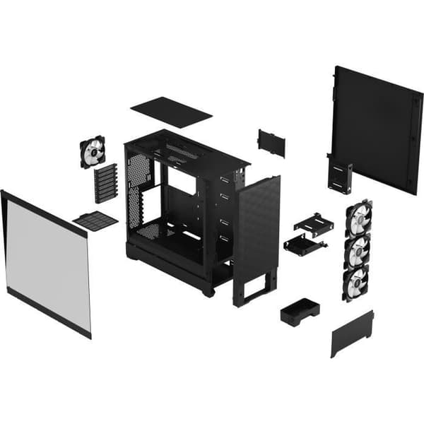 FRACTAL DESIGN - Pop XL Air RGB Black TG - PC-fodral - Svart (FD-C-POR1X-06)