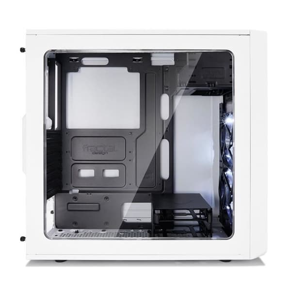 FRACTAL DESIGN PC CASE Focus G - Medium Tower - Vit - Härdat glas - ATX-format (FD-CA-FOCUS-WT-W)