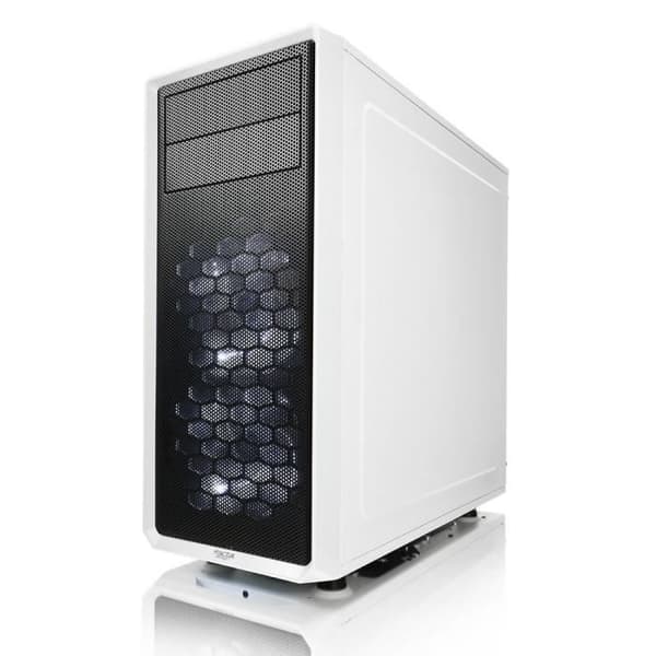 FRACTAL DESIGN PC CASE Focus G - Medium Tower - Vit - Härdat glas - ATX-format (FD-CA-FOCUS-WT-W)