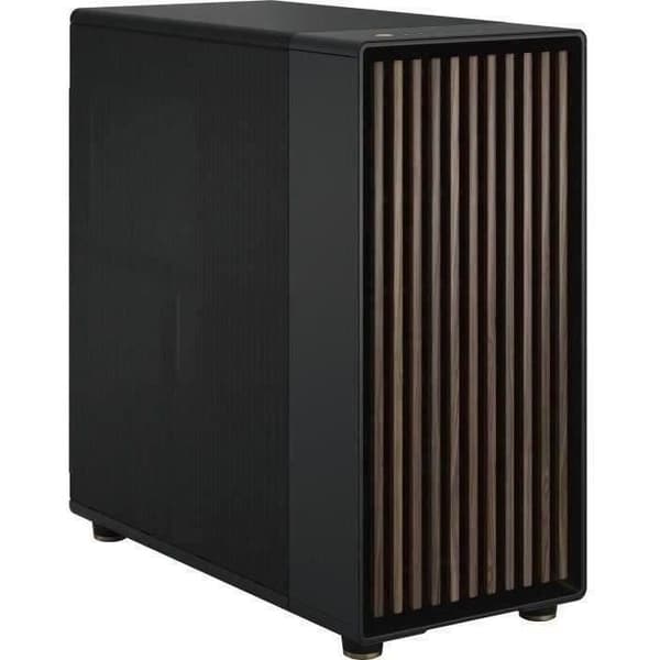 PC-fodral - FRACTAL DESIGN - North XL Charcoal Black - FD-C-NOR1X-01 - E-ATX - Elegant design av trä och legeringar Svart, Kol