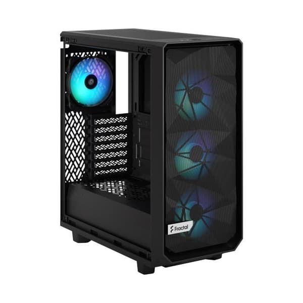 PC-fodral FRACTAL DESIGN Meshify 2 Compact Lite RGB Svart TG Ljusfärgad ATX
