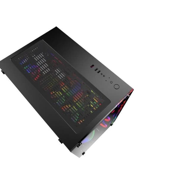 MRED - ATX Gamer PC-fodral - Svart RGB Crystal Sea
