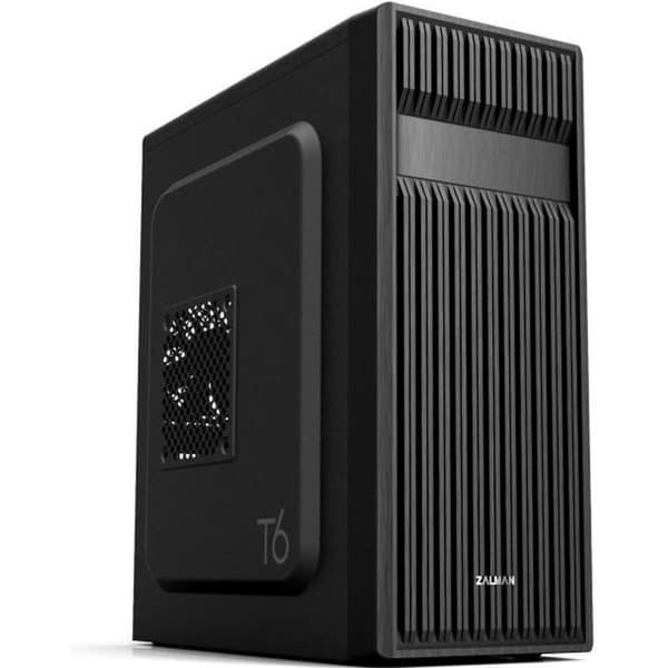 ZALMAN T6 PC CASE - Medium Tower - Svart - ATX-format (T6BK) Svart