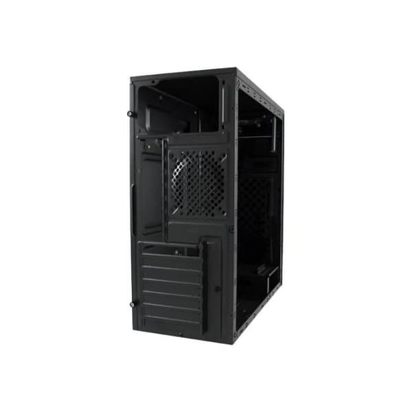 LC Power Classic 7037B Midi tower ATX utan strömförsörjning svart, svart borstad aluminium USB-Audio