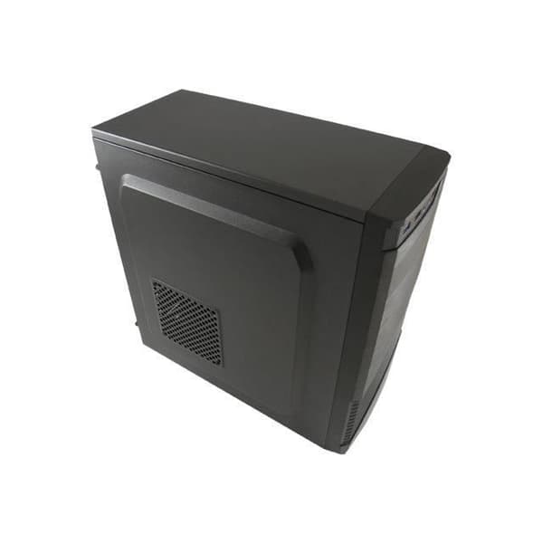 LC Power Classic 7037B Midi tower ATX utan strömförsörjning svart, svart borstad aluminium USB-Audio Svart