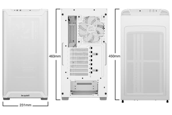 Vær stille! PURE BASE 501 Airflow Window Hvid Midi Tower