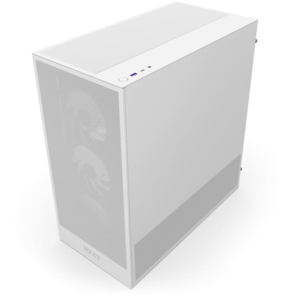 NZXT H5 FLOW RGB (2024) MIDI TOWER CABINET MED VINDU, HVID