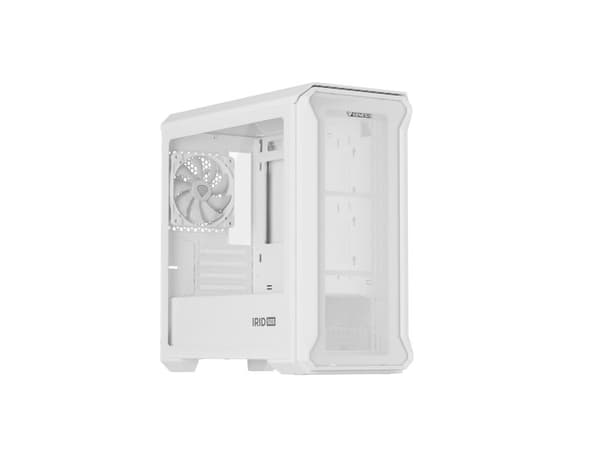 GENESIS Irid 503 Mini Tower Transparent, Vit
