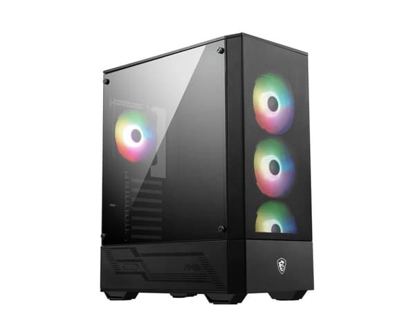 MSI MAG FORGE 112R computerkabinet Midi Tower Sort, Transparent Sort, Transparent