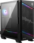 Pikkukuva 1 / 2: MSI MPG VELOX 100P AIRFLOW -pelitietokoneen keskikokoinen tornikotelo, musta, 3 x 120 mm tuuletin + 1 x 120 mm ARGB-tuuletin, ARGB-valonauha, USB Type