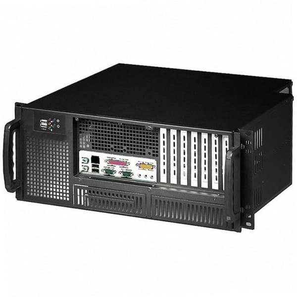Techly Chassi Industrirack 19/Desktop 4U Ultrakompakt Svart" I-CASE MP-P4HX-BLK6