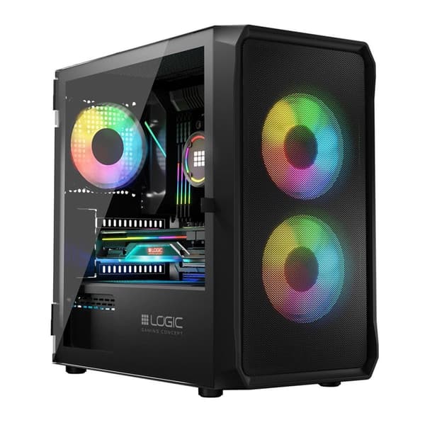 Logic PORTOS ARGB MINI USB 3.0-fodral svart