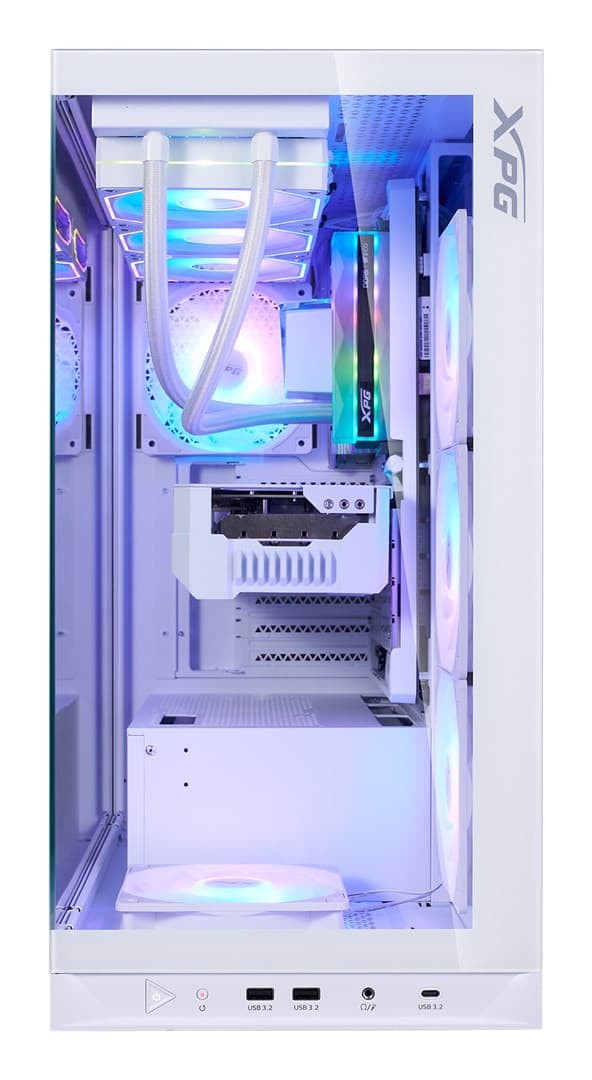 XPG INVADER X BTF MID-TOWER-CHASSI Vitt