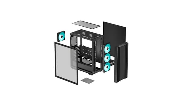 DeepCool CC560 V2 Midi-torni, musta