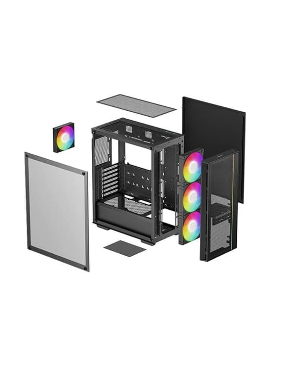 DeepCool MATREXX 55 MESH V4 C Midi Tower Svart
