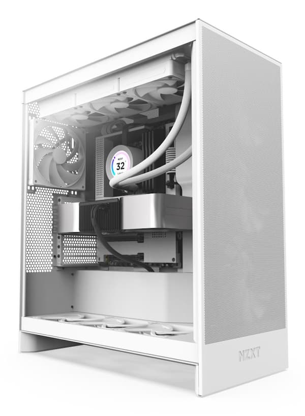 NZXT PC-kotelo H7 FLOW MIDI -tornikotelo, valkoinen (2024)