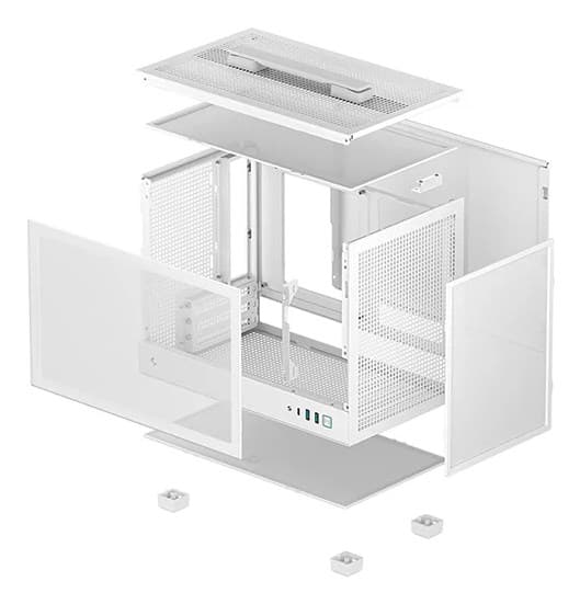 DeepCool CH160 WH Liten formfaktor (SFF) Vit