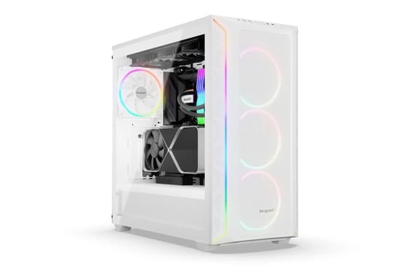 Vær stille! Shadow Base 800 FX Hvid Midi Tower
