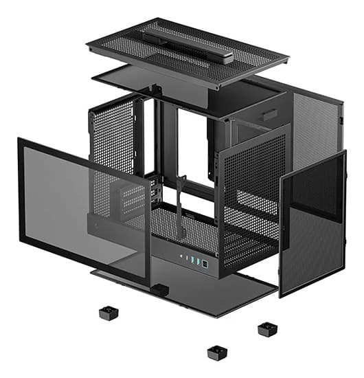 DeepCool CH160 Pienikokoinen tietokone (SFF) Musta