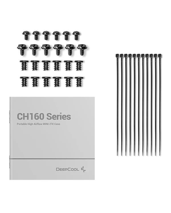 DeepCool CH160 Pienikokoinen tietokone (SFF) Musta