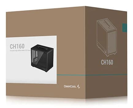 DeepCool CH160 Pienikokoinen tietokone (SFF) Musta