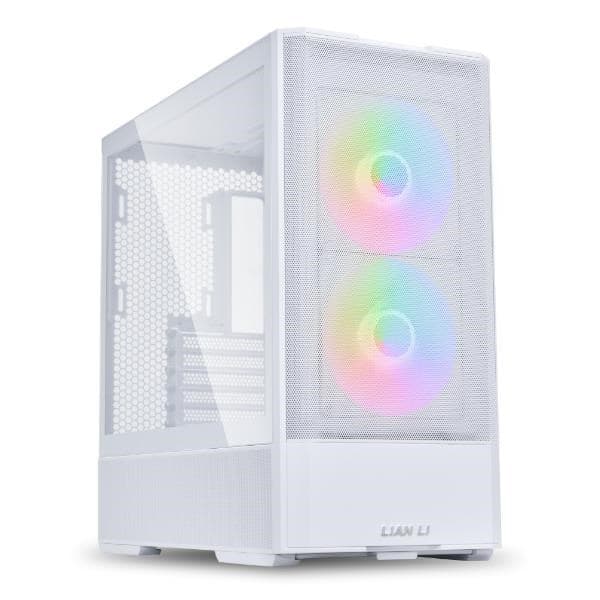 Lian Li LANCOOL 207 PC-kabinet, Midi-Tower, ATX, Hærdet Glas - Hvid Hvid