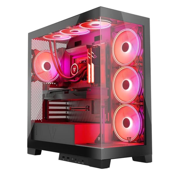 MODECOM Volcano SPACE APEX ARGB MIDI USB 3.0 X 2 CYPE-C Svart
