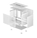 Miniatyrbillede 3 af 5: DeepCool CH160 MESH WH computerkabinet