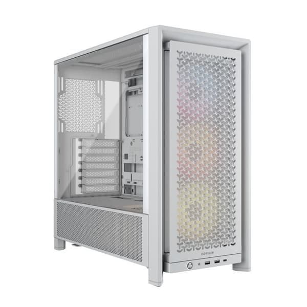 PC-chassi - CORSAIR - FRAME 4000D RS ARGB-serien - Mellanstor - 3 ARGB-fläktar - Vit Vit