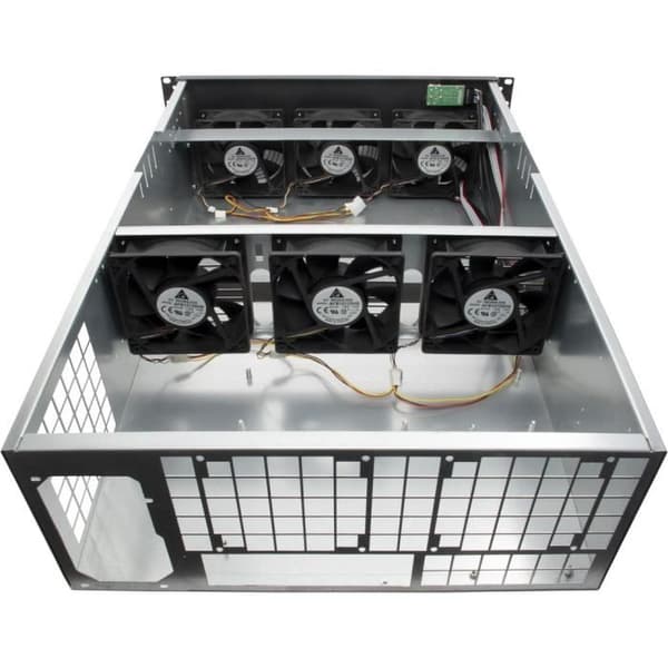 Support Rack Väggmonterad - Inter-Tech - 88887236 - Stål - 4U - Svart, Grå