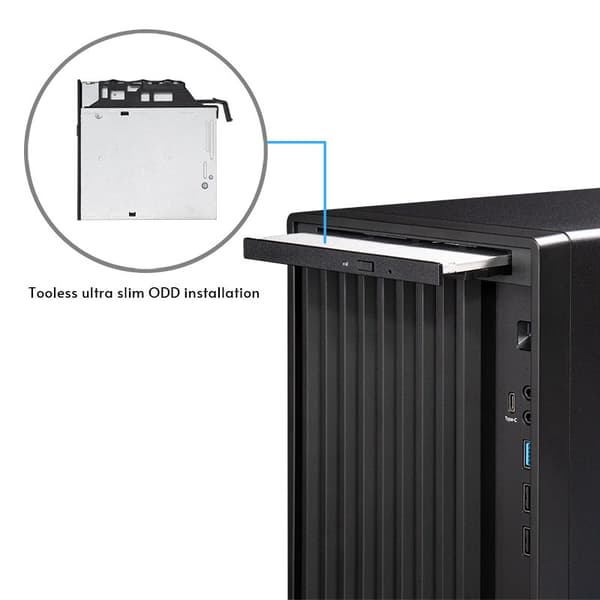Chieftec Midi Tower BS-20B-OP, Sort o.NT Sort