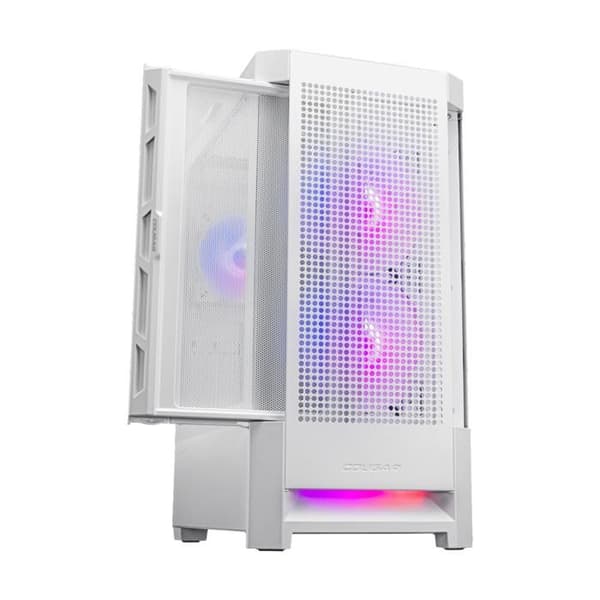 PC-spelfodral - Cougar Gaming - DUOFACE RGB WHITE - Inkluderar 2 140 mm ARGB-fläktar, en 120 mm ARGB-fläkt