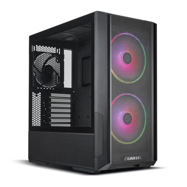Svart spelfodral - LIANLI - LANCOOL 216RX - Midi-tornformat - E-ATX-moderkort stöds