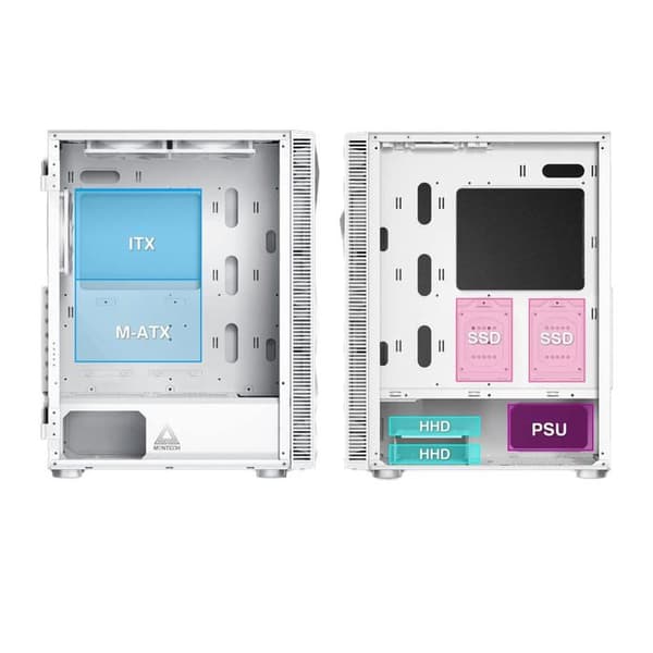 MONTECH X3 Mesh Midi Tower Vit spelfodral