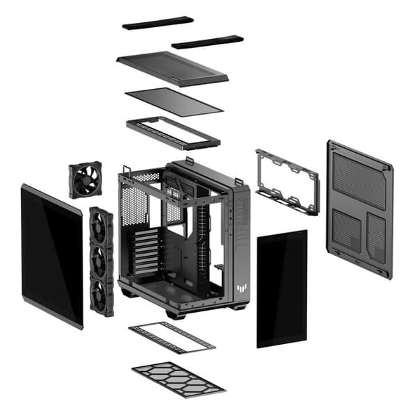 ASUS TUF GAMING GT502 Horizon TG ARGB Sort Midi Tower