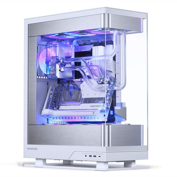 Phanteks Evolv Series X2 Case, Temp Glass, DRGB - Silver White